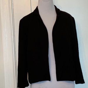 black super soft fitted suit light jacket